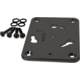 Panther King Pin Anchor System Spare Bow Mount Base Kit Powder Coat, Black, KPBQCKB