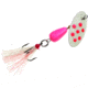 Panther Martin Flash-A-Bou Go-Glo In-Line Spinner, #2, 1/16 oz Pink &amp; White, 2PMGGFPW