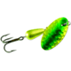 Panther Martin Hammered Regular In-Line Spinner, #6, 1/4oz, Ultraviolet Lime/Chartreuse, 6PMHMUV-HLC