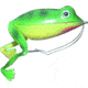 Panther Martin Superior Frog, Floating, Green &amp; White Belly, #3, FROG3-GW