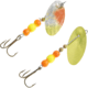Panther Martin Two-Tone Roe Holographic Hammered In-Line Spinner, #6, 1/4oz, Chartreuse &amp; Orange, 6PMHMTTR-HCO