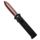 Paragon Paragon Para X Auto OTF Knife Black Alum 3.75" Red Serr PARAXSPBCRBSE, Black, CPM S35VN, adult, BHQ-205022