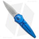 Paragon Warlock Enchanter Folding Knife, 3.875in, CPM S35VN Stainless Steel, Dagger Blade, Titanium Blue Handle, Gray/Gray/Blue, 9.375in, BHQ-141508