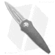 Paragon Warlock Enchanter Folding Knife, 3.875in, CPM S35VN Stainless Steel, Dagger Blade, Titanium Gray Handle, Line Milled Titanium, Gray/Steel/Gray, 9.375in, BHQ-174494