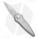 Paragon Warlock Enchanter Folding Knife, 3.875in, CPM S35VN Stainless Steel, Dagger Blade, Titanium Gray Handle, Smooth Gray Titanium, Gray/Steel/Gray, 9.375in, BHQ-137112