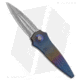 Paragon Warlock Enchanter Folding Knife, 3.875in, CPM S35VN Stainless Steel, Dagger Blade, Titanium Spectrum Handle, Rainbow Titanium Starburst, Gray/Gray/Spectrum, 9.375in, BHQ-134906