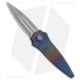 Paragon Warlock Enchanter Folding Knife, 3.875in, CPM S35VN Stainless Steel, Dagger Blade, Titanium Spectrum Handle, Rainbow Titanium Starburst, Gray/Gray/Spectrum, 9.375in, BHQ-134906