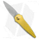 Paragon Warlock Enchanter Folding Knife, 3.875in, CPM S35VN Stainless Steel, Spear Point Blade, Titanium Gold Handle, Gray/Gray/Gold, 9.375in, BHQ-141594