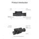 Pard SA 35 Thermal Scope, 3.2-12.8x, Laser Range Finder, 1024x768, Black, SA-32-LRF