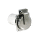 ParkPower Stainless Steel Square Power Inlet 50 Amp, 6373EL-BRV