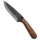 Pathfinder Knife Shop Pathfinder Knives Survival Fixed Blade Knife W/Leather Sheath 4.75", Wood, 1095, adult, BHQ-217640
