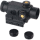 Patriot Optics Astigmanator Prism Scope, 1x25mm, Fast Focus, Dual Circle With Dot Reticle, Black, PO-P-1x25mmA