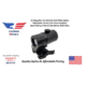 Patriot Optics Collaborare 3X Magnifier W Flip To Side Mount, Matte Black, 3x, PO-M-3XC