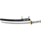 Paul Chen Koi Wakizashi, T10 high carbon steel blade, . Black rayskin handle with white cotton cord wra PC2466