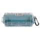 Pelican 1030 Micro Watertight Dry Box, 7.50x3.87x2.43in, Clear Aqua, 1030-02A-100