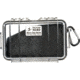Pelican 1040 Micro Watertight Crushproof Dry Box, 7.50x5.06x2.12in, Clear w/ Black Liner, 1040-025-100