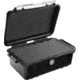 Pelican 1050 Micro Watertight Crushproof Dry Box, 7.50x5.06x3.12in - Solid Black w/Loop