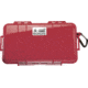 Pelican 1060 Micro Water/Crushproof Dry Box, 9.37x5.56x2.62in - Solid Red w/Carabiner