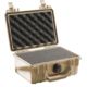 Pelican 1120 Small Waterproof 7.46x4.96x3.33in Carry Case, Desert Tan w/ Foam