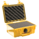 Pelican 1120 Small Waterproof 7.46x4.96x3.33in Carry Case, Yellow w/ Foam, 1120-000-240-EA