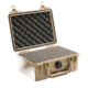 Pelican 1150 Small Protector Case, Crushproof 8.49x5.99x3.75in Dry Box w/Foam, Desert Tan, 1150-000-190