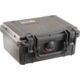 Pelican 1150 Small Protector Case, Crushproof 8.49x5.99x3.75in Dry Box w/No Foam, Black, 1150-001-110