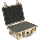 Pelican 1400 Small 13x11x6in Protector Waterproof Carry Case, Desert Tan w/ Foam