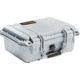 Pelican 1400 Small 13x11x6in Protector Waterproof Carry Case, Silver, No Foam