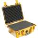 Pelican 1400 Small 13x11x6in Protector Waterproof Carry Case, Yellow w/ Foam