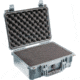 Pelican 1450 Protector Waterproof Crushproof Medium Case, Silver w/Foam