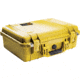 Pelican 1500NF Medium Crushproof Dry Case, 18.5x14x7in, Yellow - No Foam