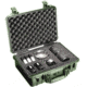 Pelican 1504 Medium Crushproof Dry Case, 18.5x14x7in, OD Green w/ Liner and Dividers
