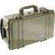 Pelican 1510 Carry On 22x13x9in Wheeled Protector Case, OD Green w/ Foam 1510-000-130