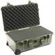 Pelican 1510 Carry On 22x13x9in Wheeled Protector Case, OD Green w/ Foam 1510-000-130