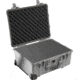 Pelican 1560 Large Crushproof Wheeled Dry Box, 22x18x10.4in, Silver w/Foam