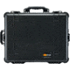 Pelican 1610 Waterproof 25x20x12in Transport Case, Black w/Wheels, Foam