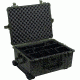 Pelican 1610 Waterproof 25x20x12in Transport Case, Black w/Wheels, No Foam