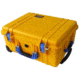 Pelican 1650 Large Crushproof Wheeled Dry Case, 30.75x20.5x11.6in, Yellow w/ Liner &amp; Foam, 1650-020-240