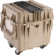 Pelican 340 Watertight Protector 18in Cube Case w/ Wheels, Foam - Tan
