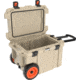 Pelican 45QW Elite Wheeled Cooler, Tan/Orange, 45 QT, 45QW-2-TANORG