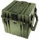 Pelican 340 Watertight Protector 18in Cube Case w/ Wheels, Foam - OD Green