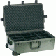 Pelican Storm Cases iM2950 Dry Box w/ Wheels, 31.3x20.4x12.2in, Olive, Padded Divider iM2950-30002