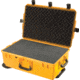 Pelican Storm Cases iM2950 Dry Box w/ Wheels, 31.3x20.4x12.2in, Yellow, Cubed Foam iM2950-20001