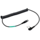 PELTOR FLX2 Cable, Icom 2-Pin Angled, Black, FLX2-35