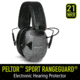 PELTOR RangeGuard Electronic Folding Ear Muff, Gray/Black, RG-OTH-4