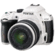 Pentax K-50  Digial SLR Camera with 18-135 WR Lens, White 10961