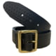 Perfect Fit 1.5in Garrison Belt, Basket Weave, Brass Buckle, Black, 38, 5000-BW-BR-38