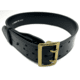 Perfect Fit 2.25in Leather Ranger Belt, Plain, Brass Buckle, Black, 30, 8002-BR-30
