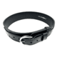 Perfect Fit 2.25in Leather Ranger Belt, Plain, Chrome Buckle, Black, 28, 8002-CH-28