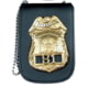 Perfect Fit Universal Badge &amp; ID Neck Holder w/ Magnetic Closure &amp; Chain - 2.75in x4.50in, 704-MH